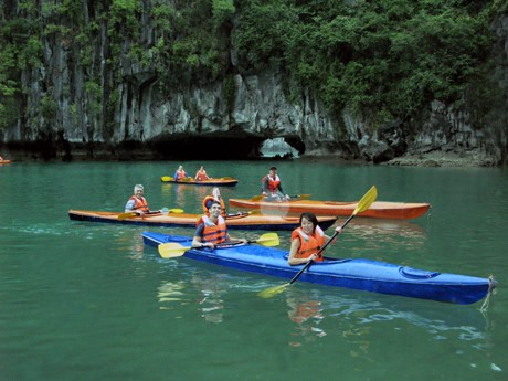 Kayaking Kayaking on Halong Bay Vietnam