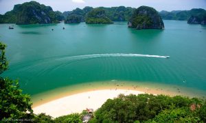 Titov Island with a dreamlike beach
